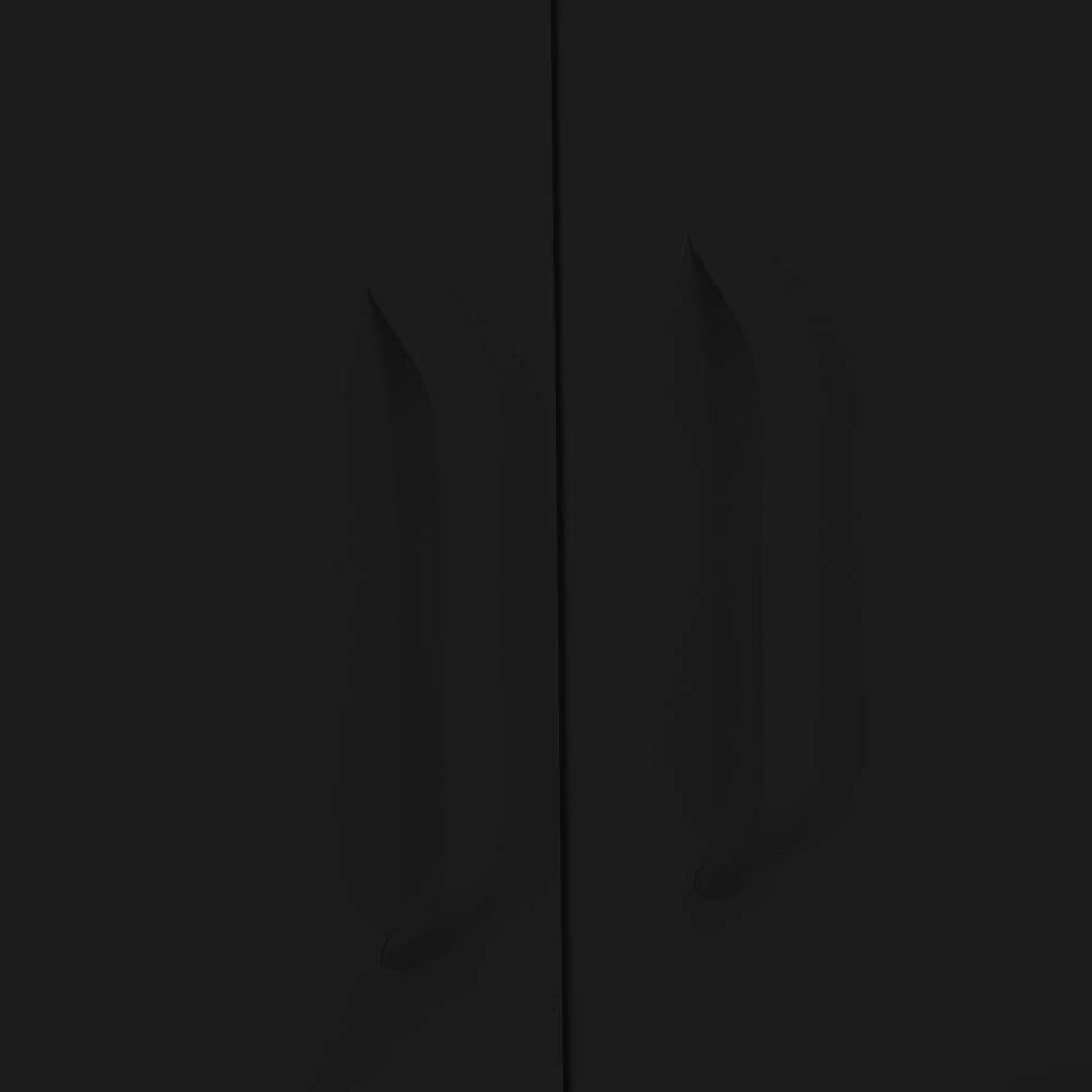 Armoire de rangement Noir 80x35x101,5 cm Acier - XIOS