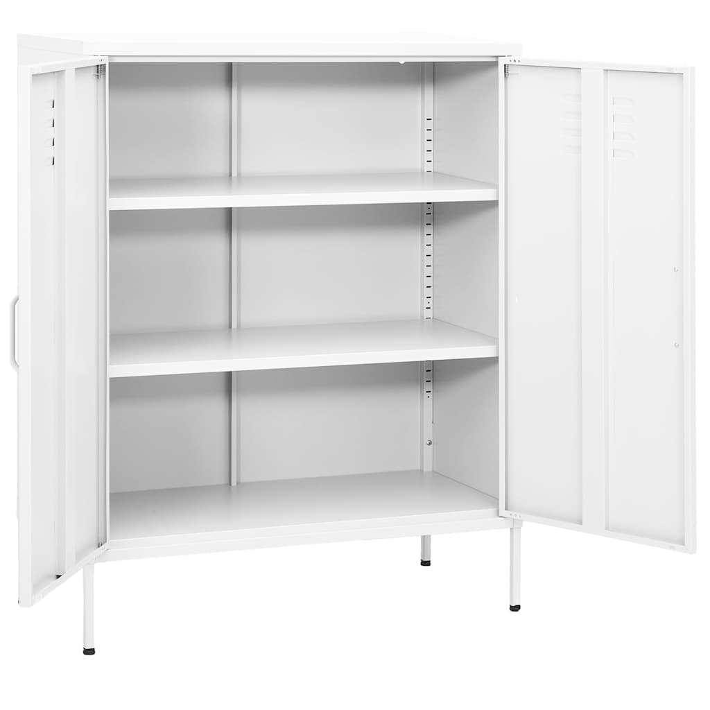 Armoire de rangement Blanc 80x35x101,5 cm Acier - XIOS