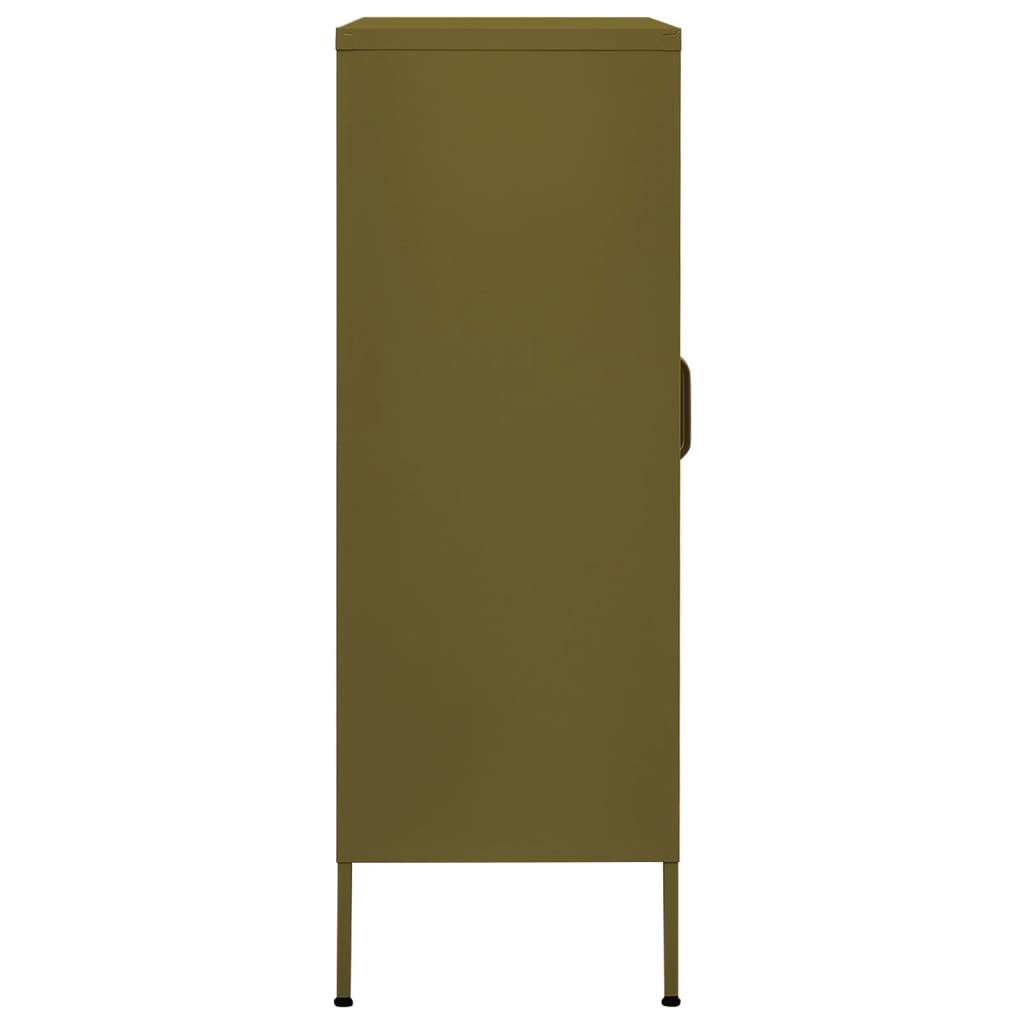 Armoire de rangement Vert olive 80x35x101,5 cm Acier - XIOS