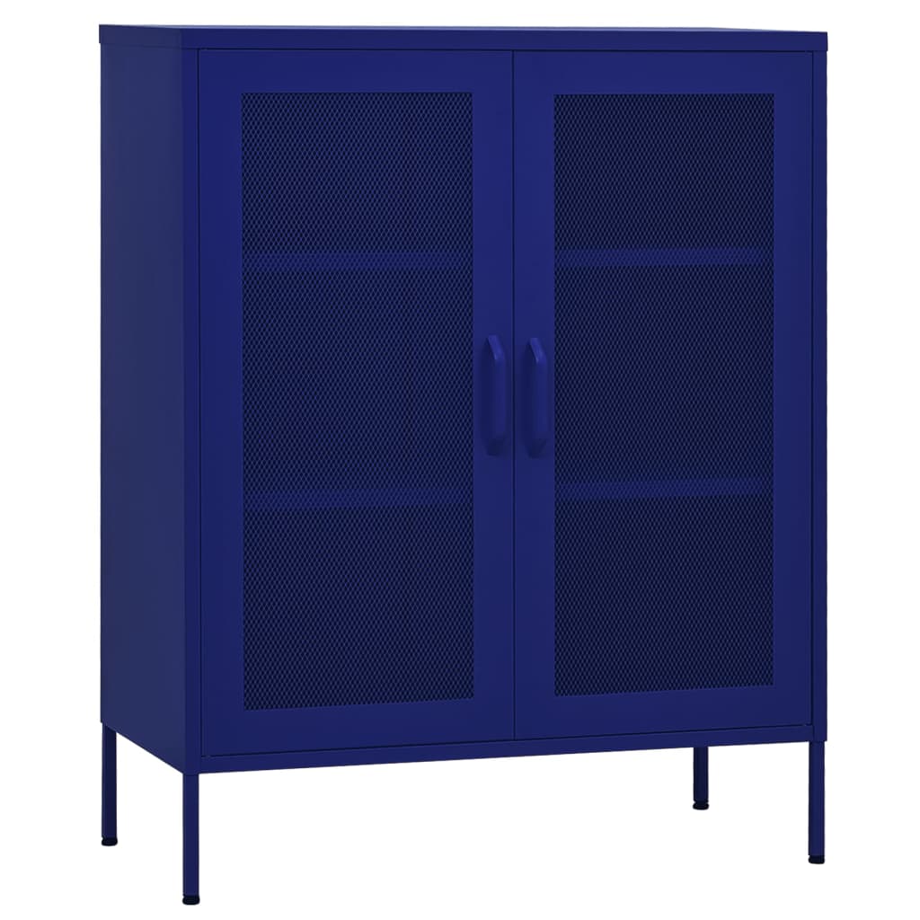 Armoire de rangement Bleu marine 80x35x101,5 cm Acier - XIOS