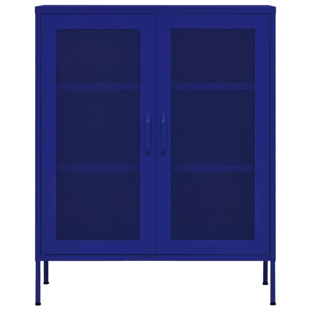 Armoire de rangement Bleu marine 80x35x101,5 cm Acier - XIOS