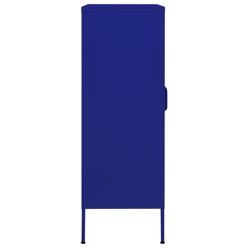 Armoire de rangement Bleu marine 80x35x101,5 cm Acier - XIOS