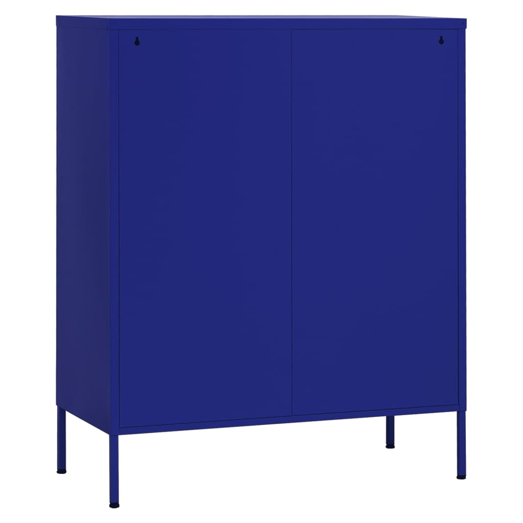 Armoire de rangement Bleu marine 80x35x101,5 cm Acier - XIOS