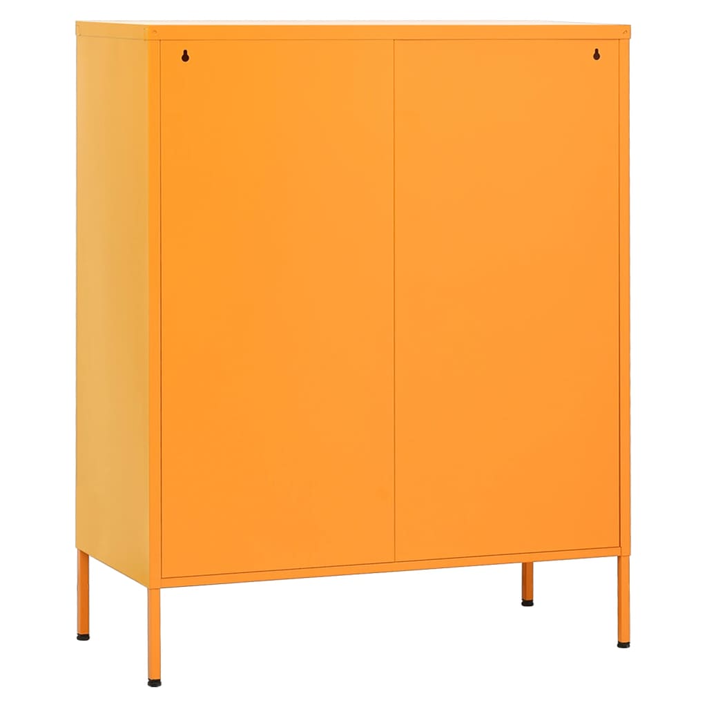 Armoire de rangement Jaune moutarde 80x35x101,5 cm Acier - XIOS