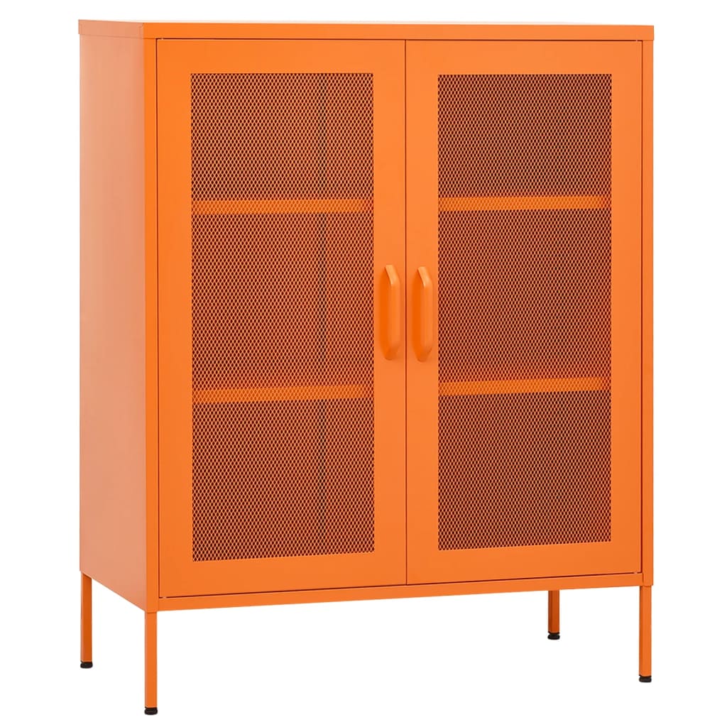 Armoire de rangement Orange 80x35x101,5 cm Acier - XIOS