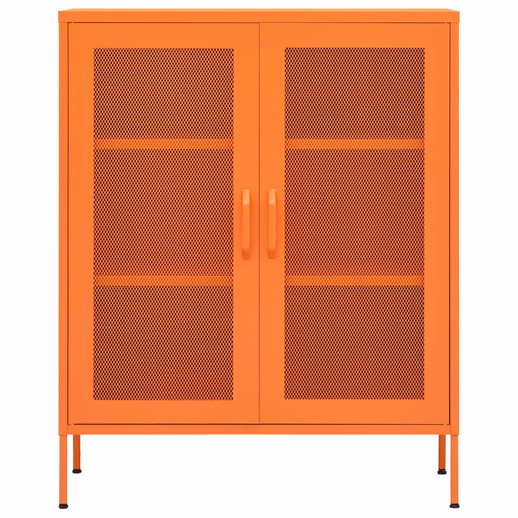 Armoire de rangement Orange 80x35x101,5 cm Acier - XIOS
