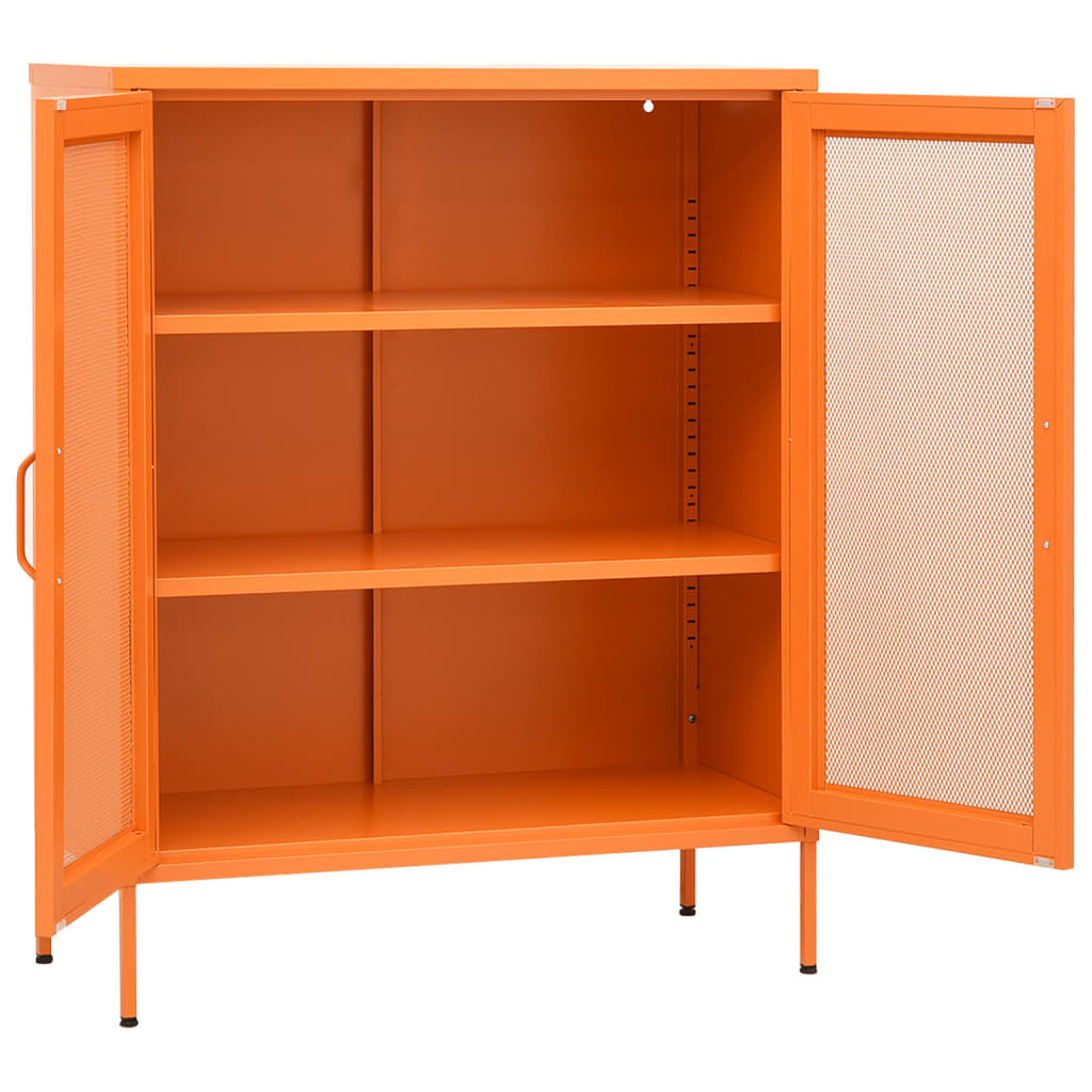 Armoire de rangement Orange 80x35x101,5 cm Acier - XIOS