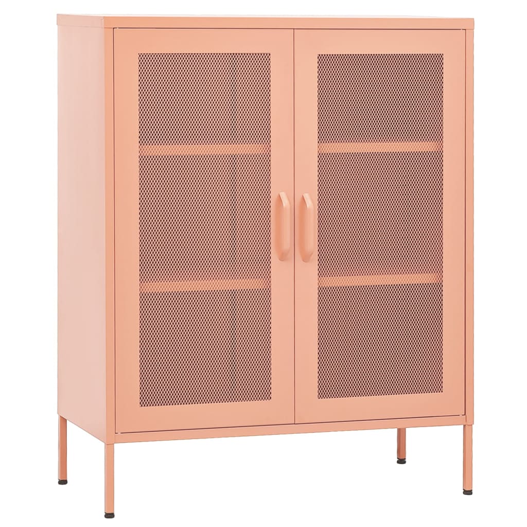 Armoire de rangement Rose 80x35x101,5 cm Acier - XIOS
