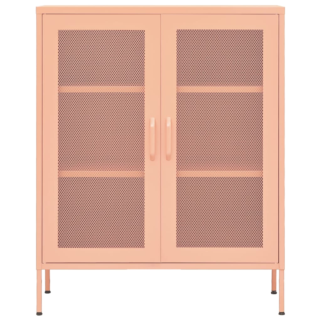 Armoire de rangement Rose 80x35x101,5 cm Acier - XIOS