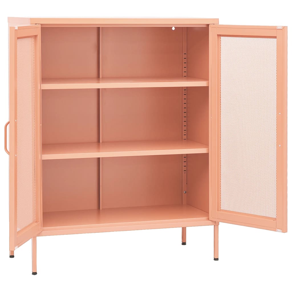 Armoire de rangement Rose 80x35x101,5 cm Acier - XIOS