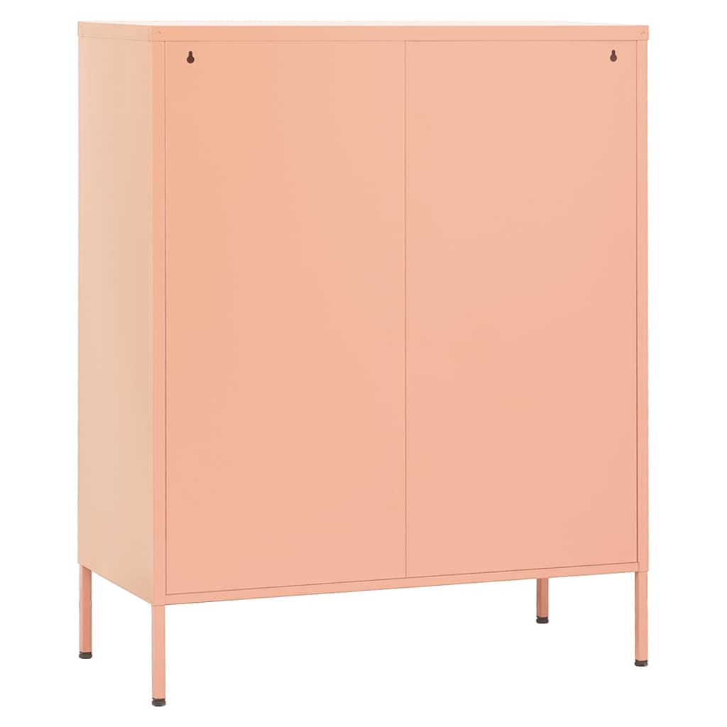 Armoire de rangement Rose 80x35x101,5 cm Acier - XIOS
