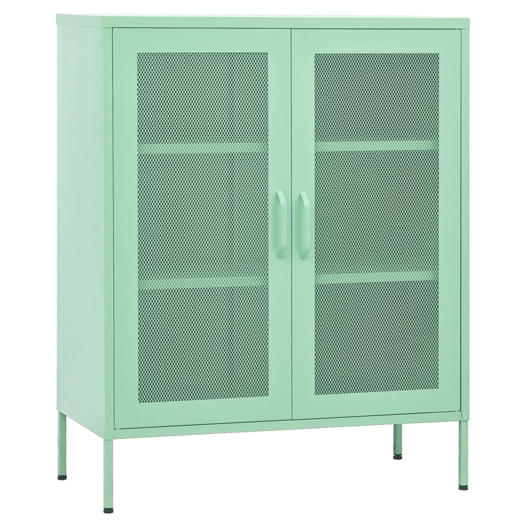 Armoire de rangement Vert menthe 80x35x101,5 cm Acier - XIOS