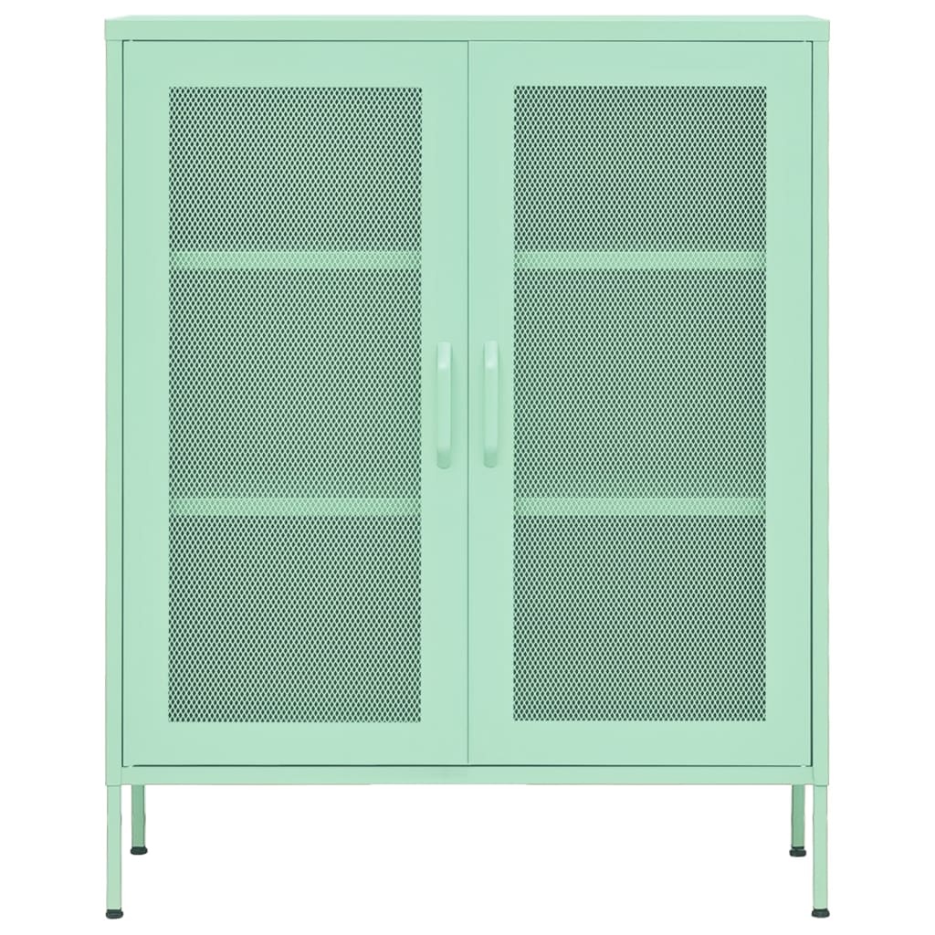 Armoire de rangement Vert menthe 80x35x101,5 cm Acier - XIOS