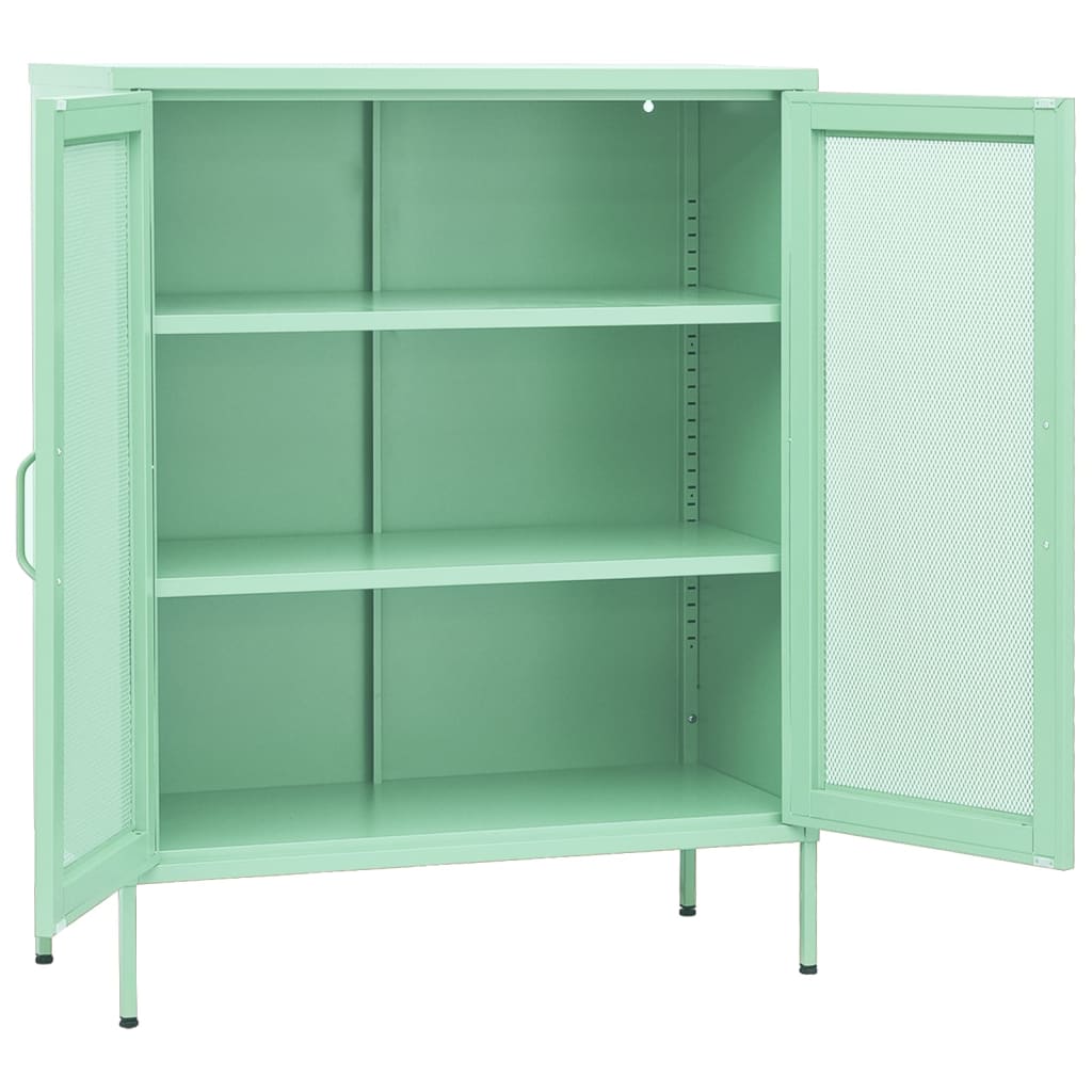Armoire de rangement Vert menthe 80x35x101,5 cm Acier - XIOS
