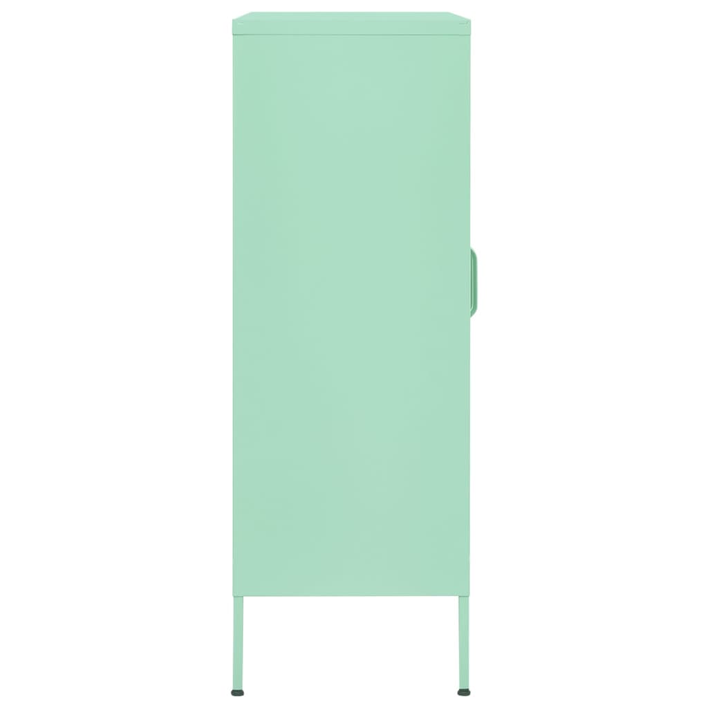 Armoire de rangement Vert menthe 80x35x101,5 cm Acier - XIOS