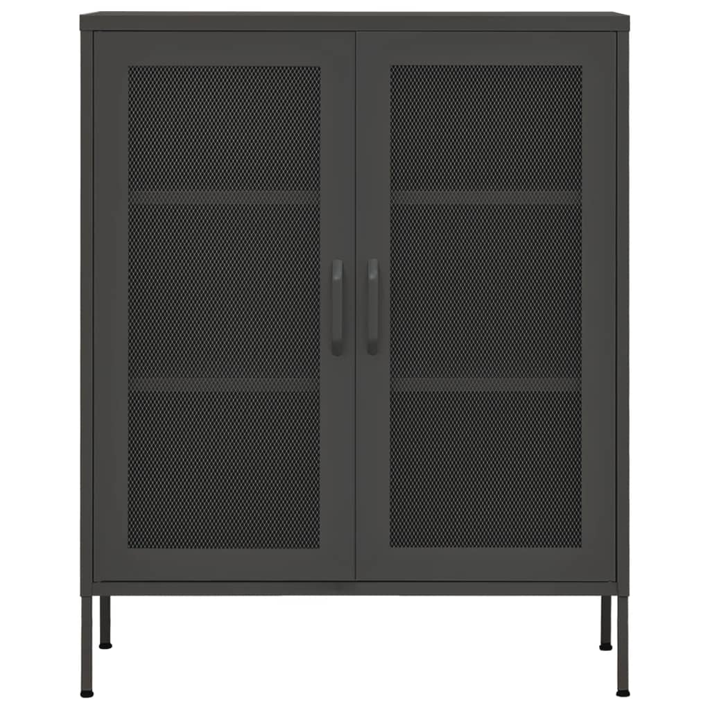 Armoire de rangement Anthracite 80x35x101,5 cm Acier - XIOS