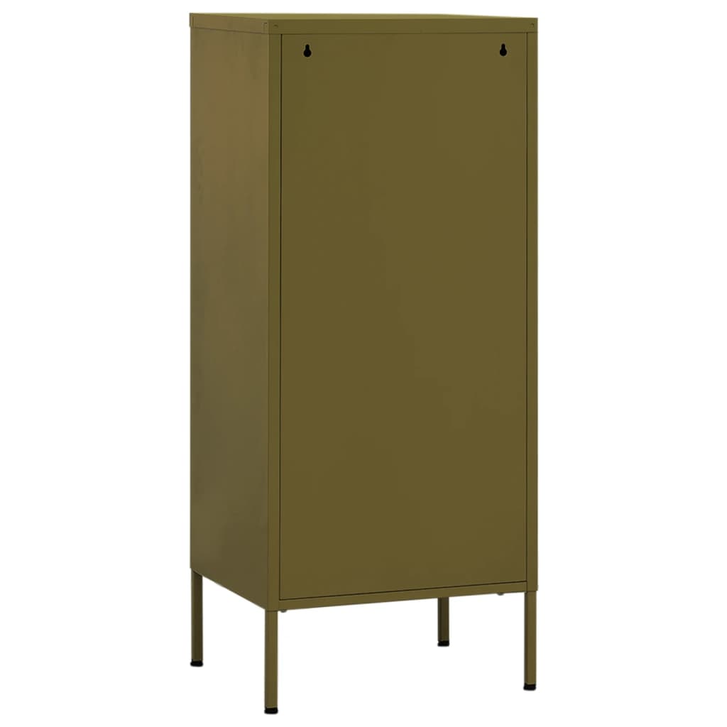 Armoire de rangement Vert olive 42,5x35x101,5 cm Acier - XIOS