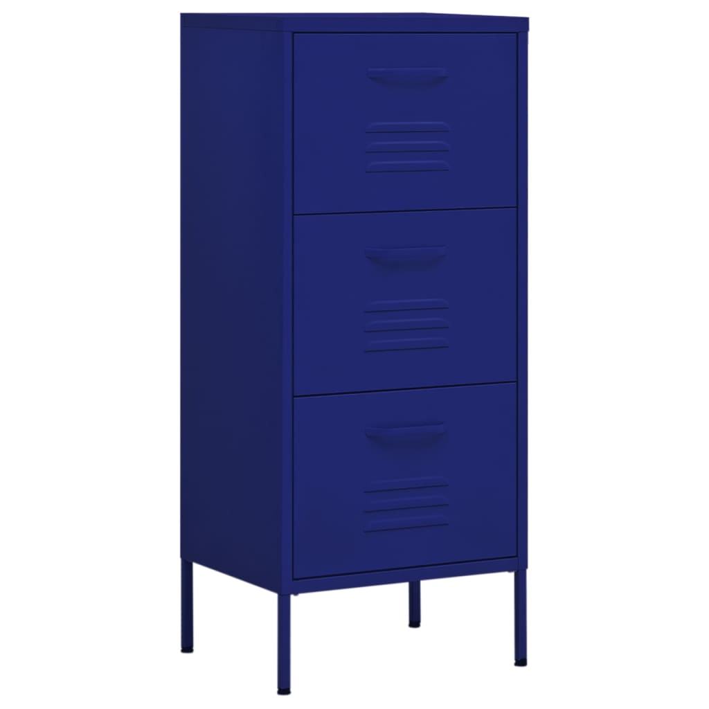 Armoire de rangement Bleu marine 42,5x35x101,5 cm Acier - XIOS