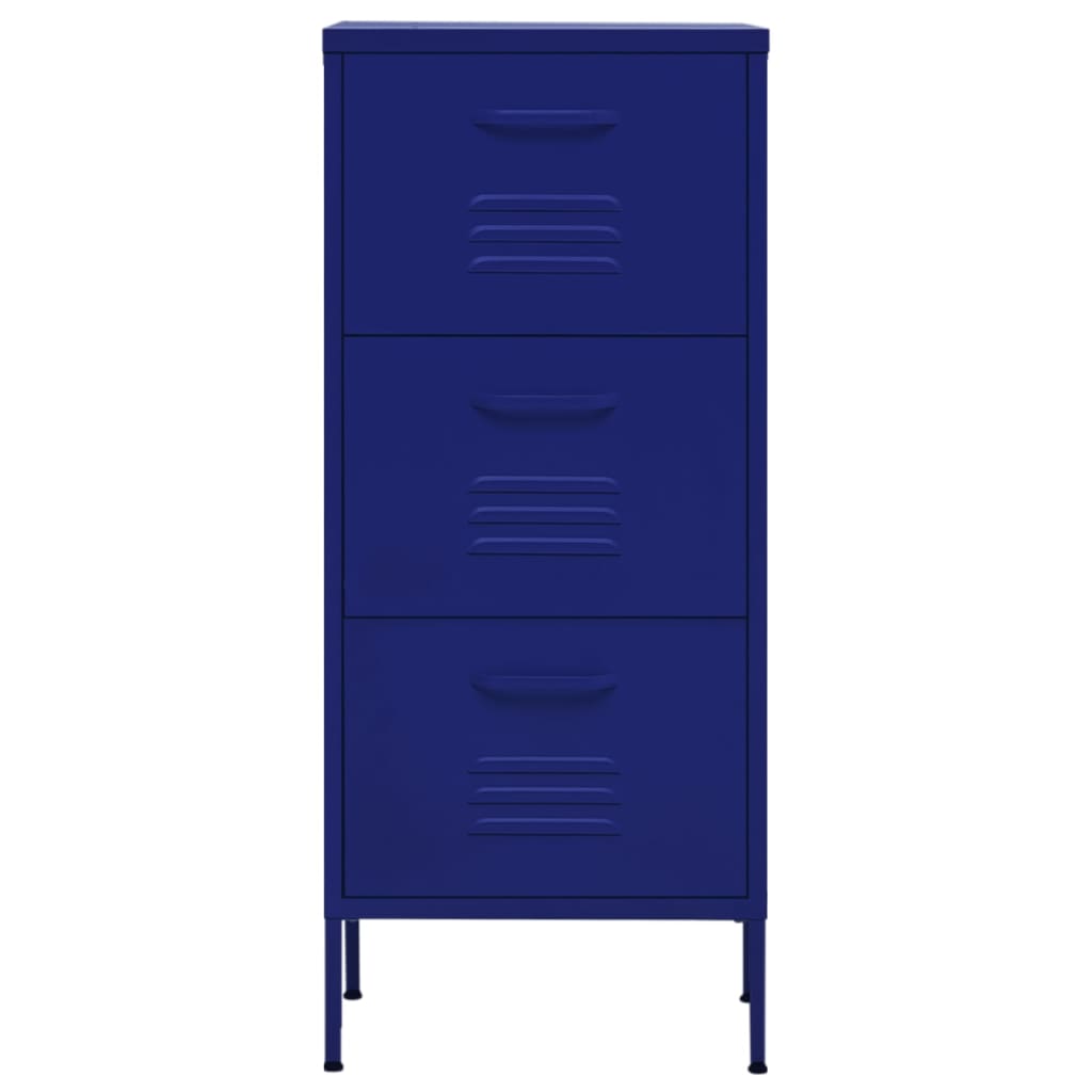 Armoire de rangement Bleu marine 42,5x35x101,5 cm Acier - XIOS