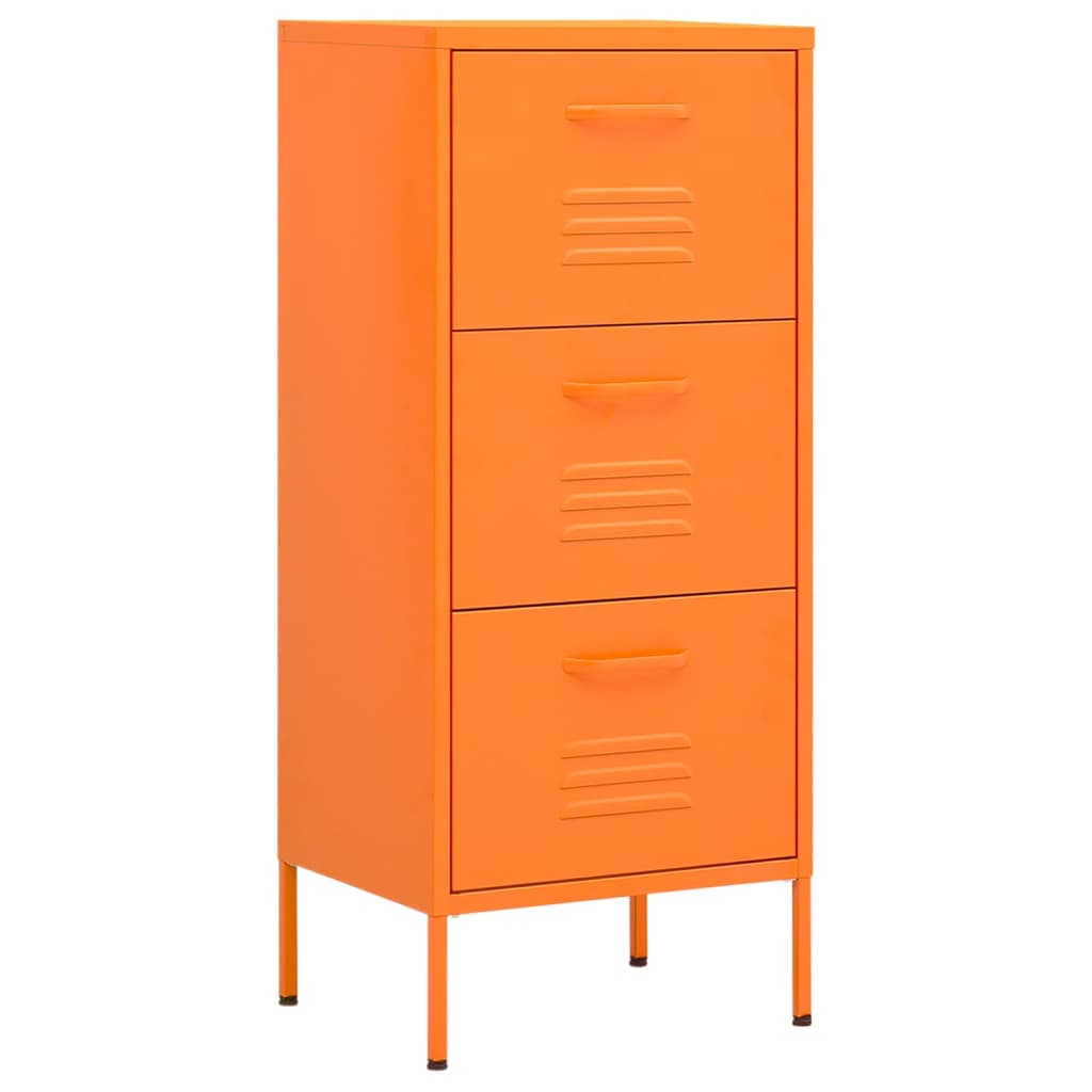 Armoire de rangement Orange 42,5x35x101,5 cm Acier - XIOS