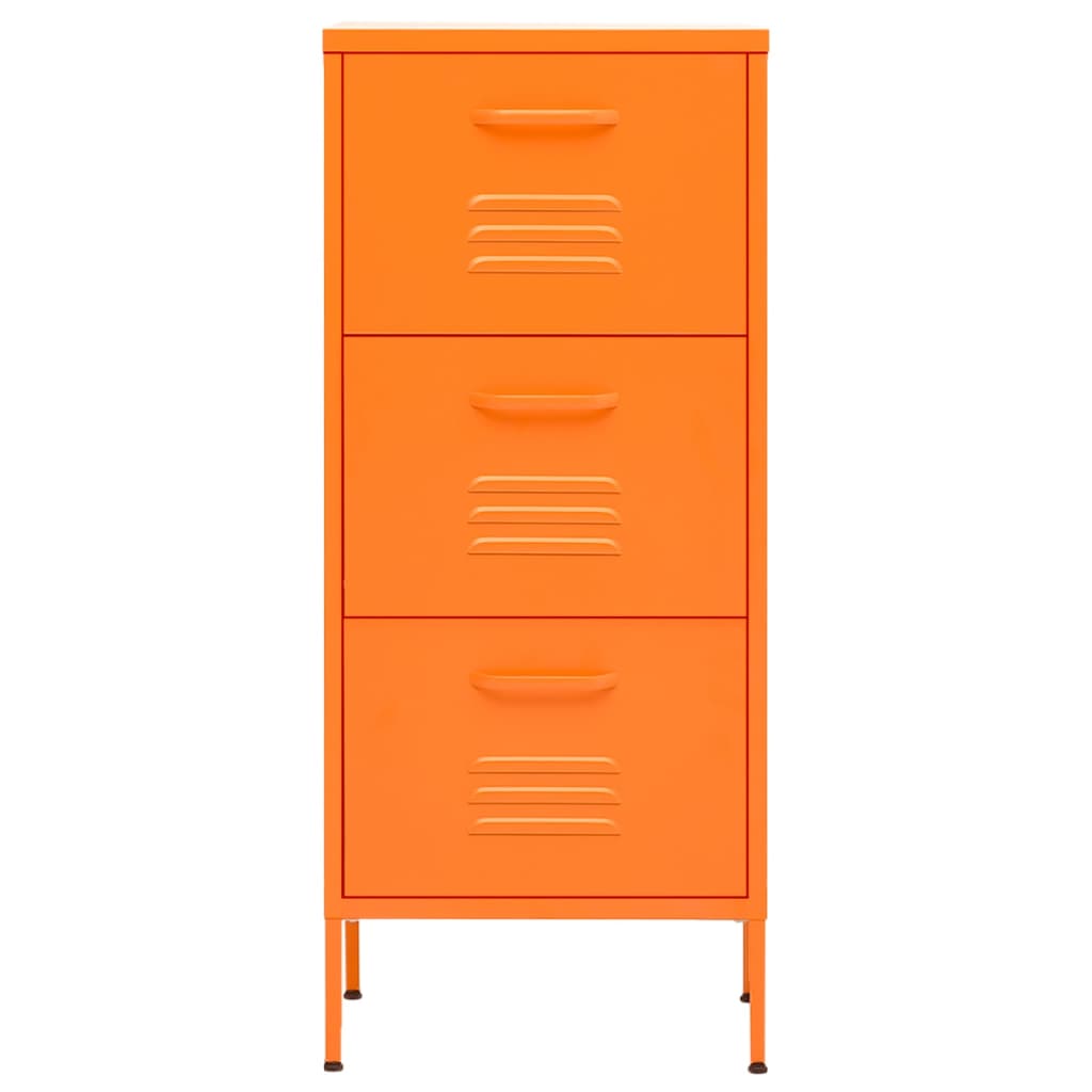 Armoire de rangement Orange 42,5x35x101,5 cm Acier - XIOS