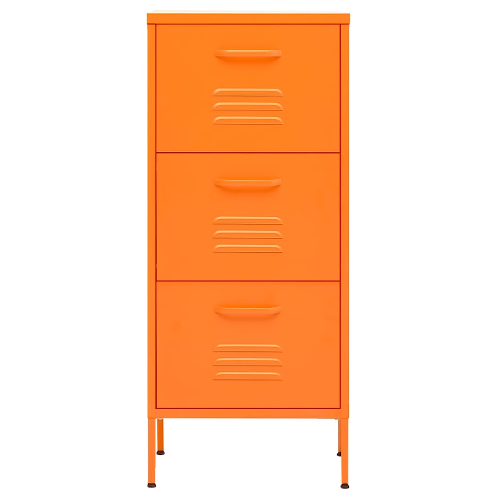 Armoire de rangement Orange 42,5x35x101,5 cm Acier - XIOS
