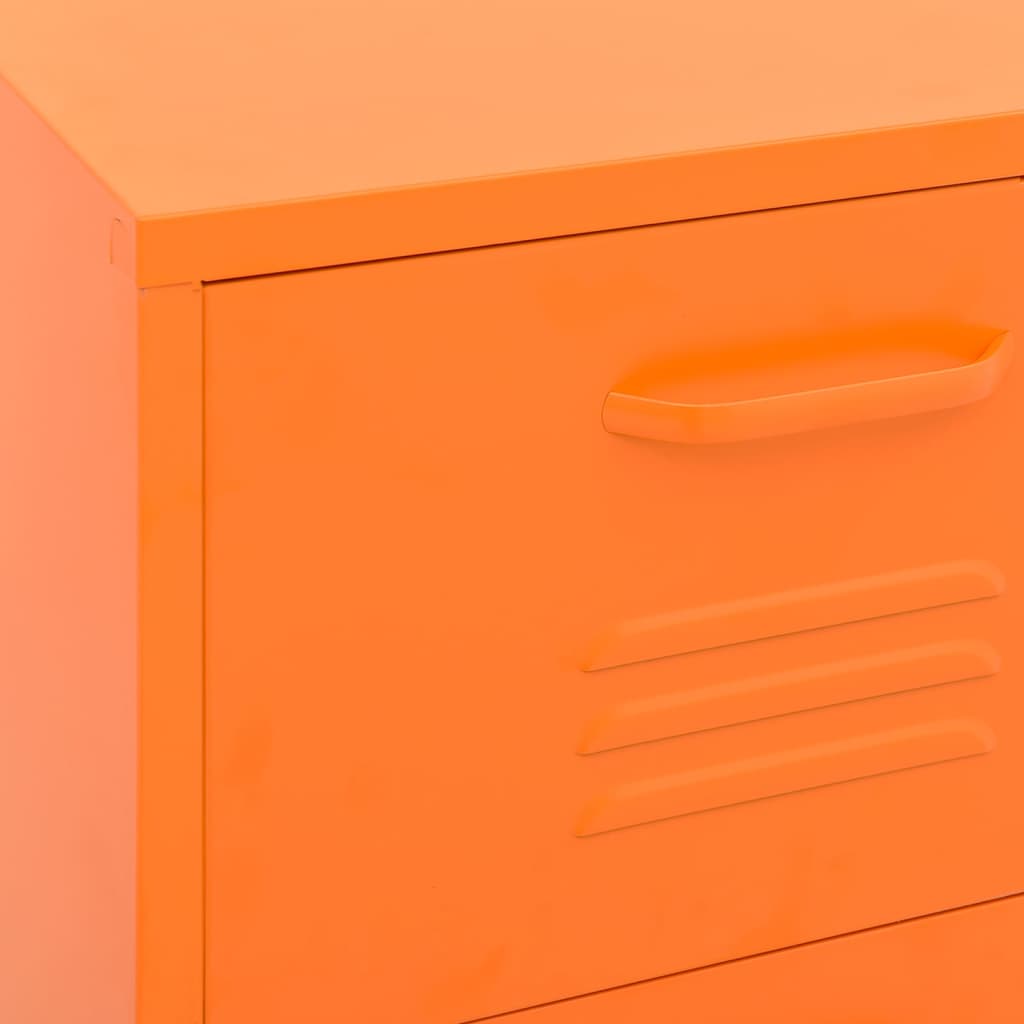 Armoire de rangement Orange 42,5x35x101,5 cm Acier - XIOS