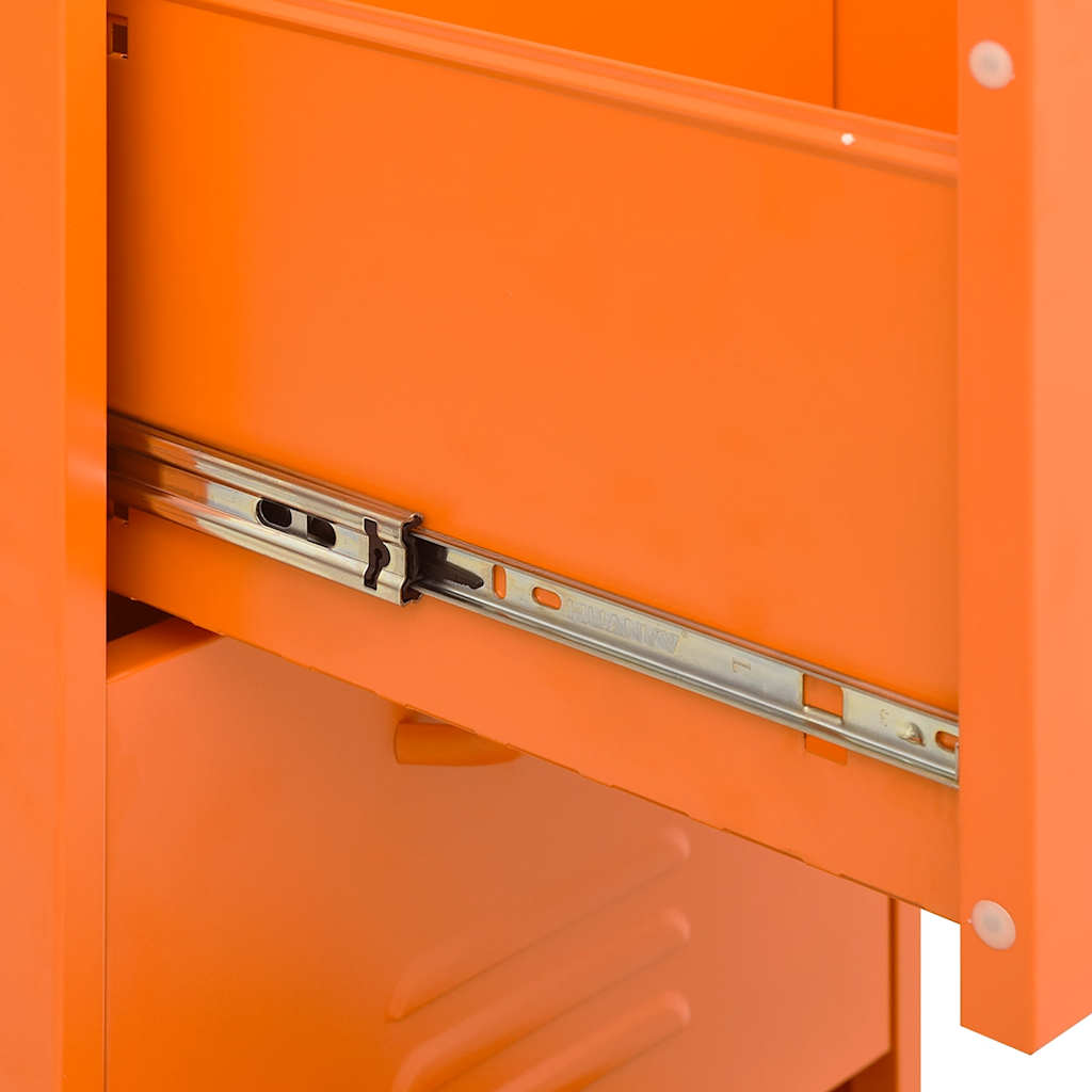Armoire de rangement Orange 42,5x35x101,5 cm Acier - XIOS