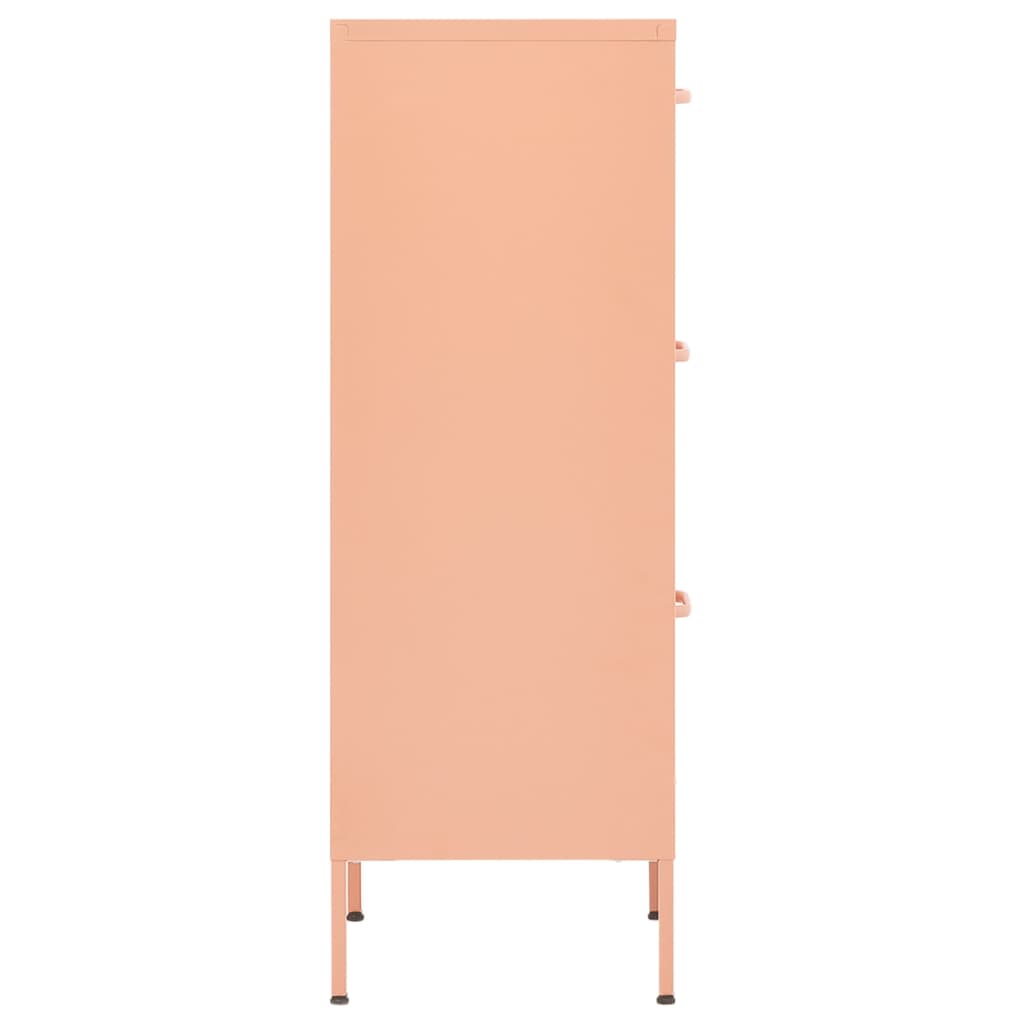 Armoire de rangement Rose 42,5x35x101,5 cm Acier - XIOS