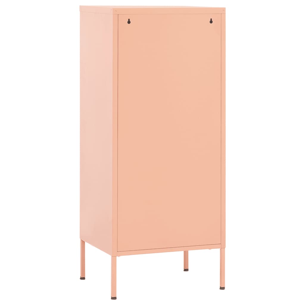 Armoire de rangement Rose 42,5x35x101,5 cm Acier - XIOS