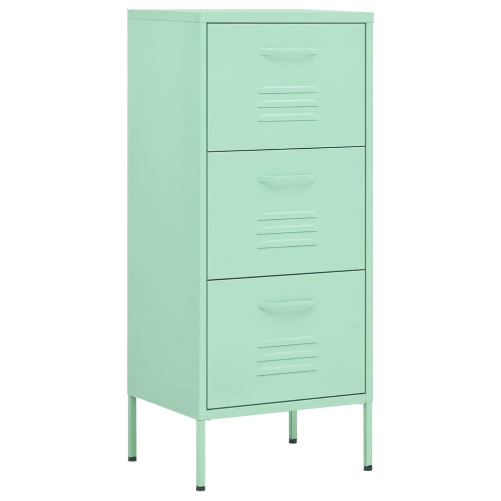 Armoire de rangement Vert menthe 42,5x35x101,5 cm Acier - XIOS