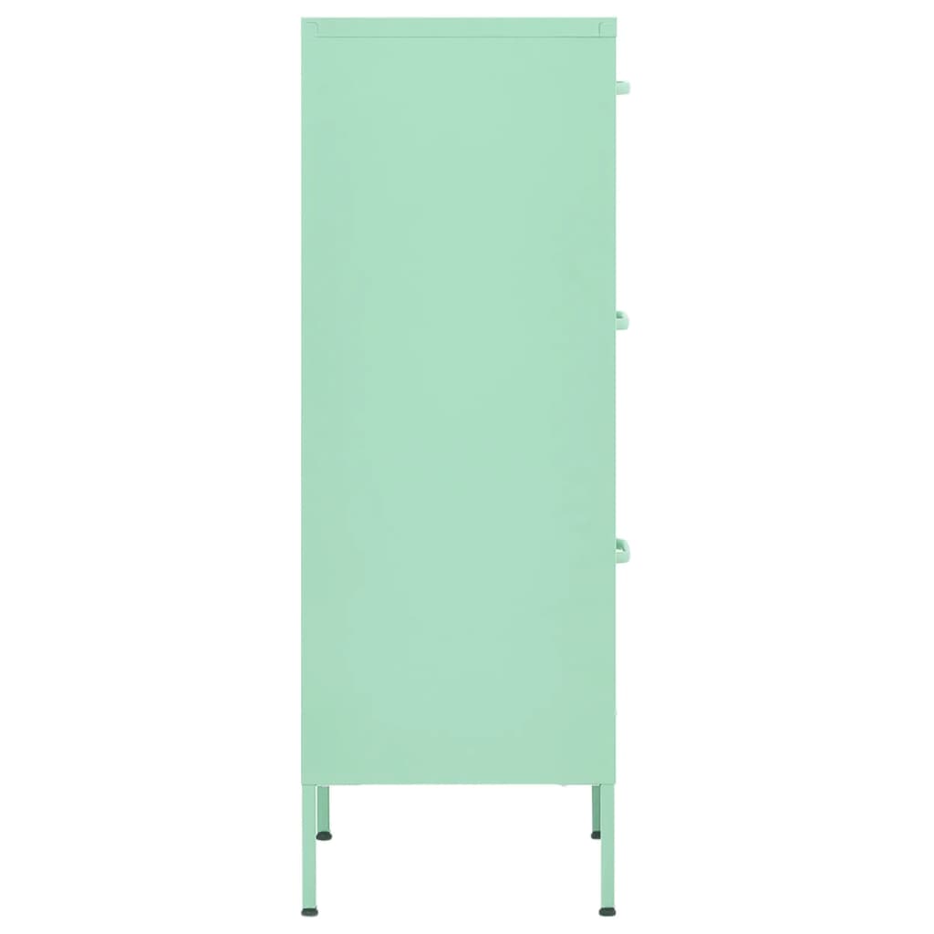 Armoire de rangement Vert menthe 42,5x35x101,5 cm Acier - XIOS