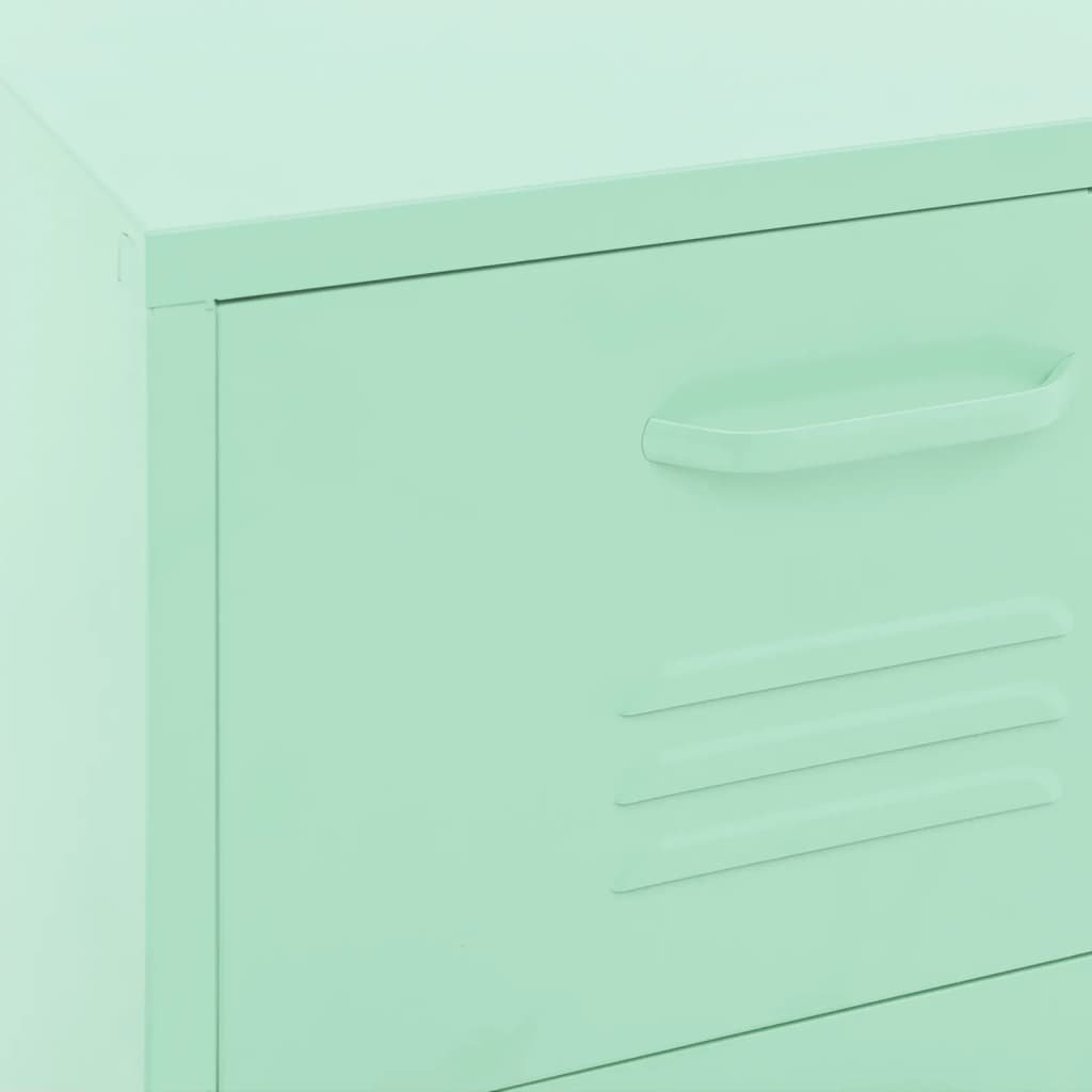 Armoire de rangement Vert menthe 42,5x35x101,5 cm Acier - XIOS