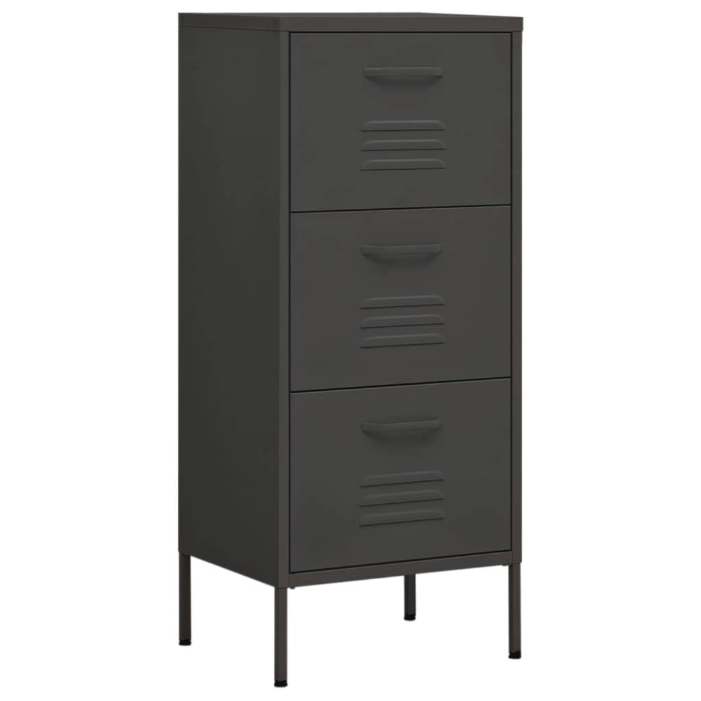 Armoire de rangement Anthracite 42,5x35x101,5 cm Acier - XIOS