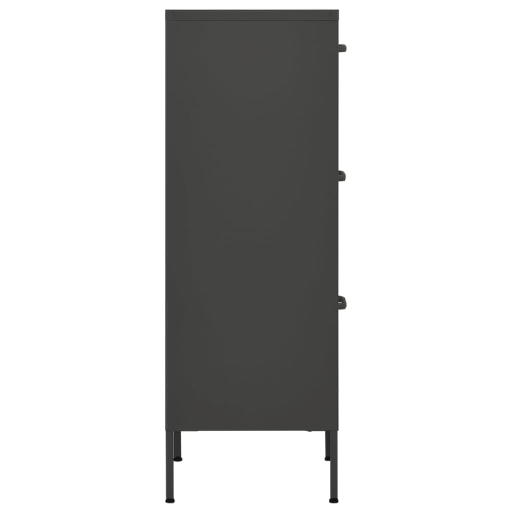 Armoire de rangement Anthracite 42,5x35x101,5 cm Acier - XIOS