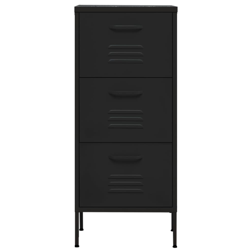Armoire de rangement Noir 42,5x35x101,5 cm Acier - XIOS