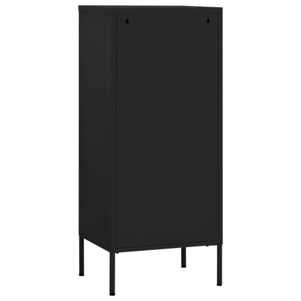 Armoire de rangement Noir 42,5x35x101,5 cm Acier - XIOS