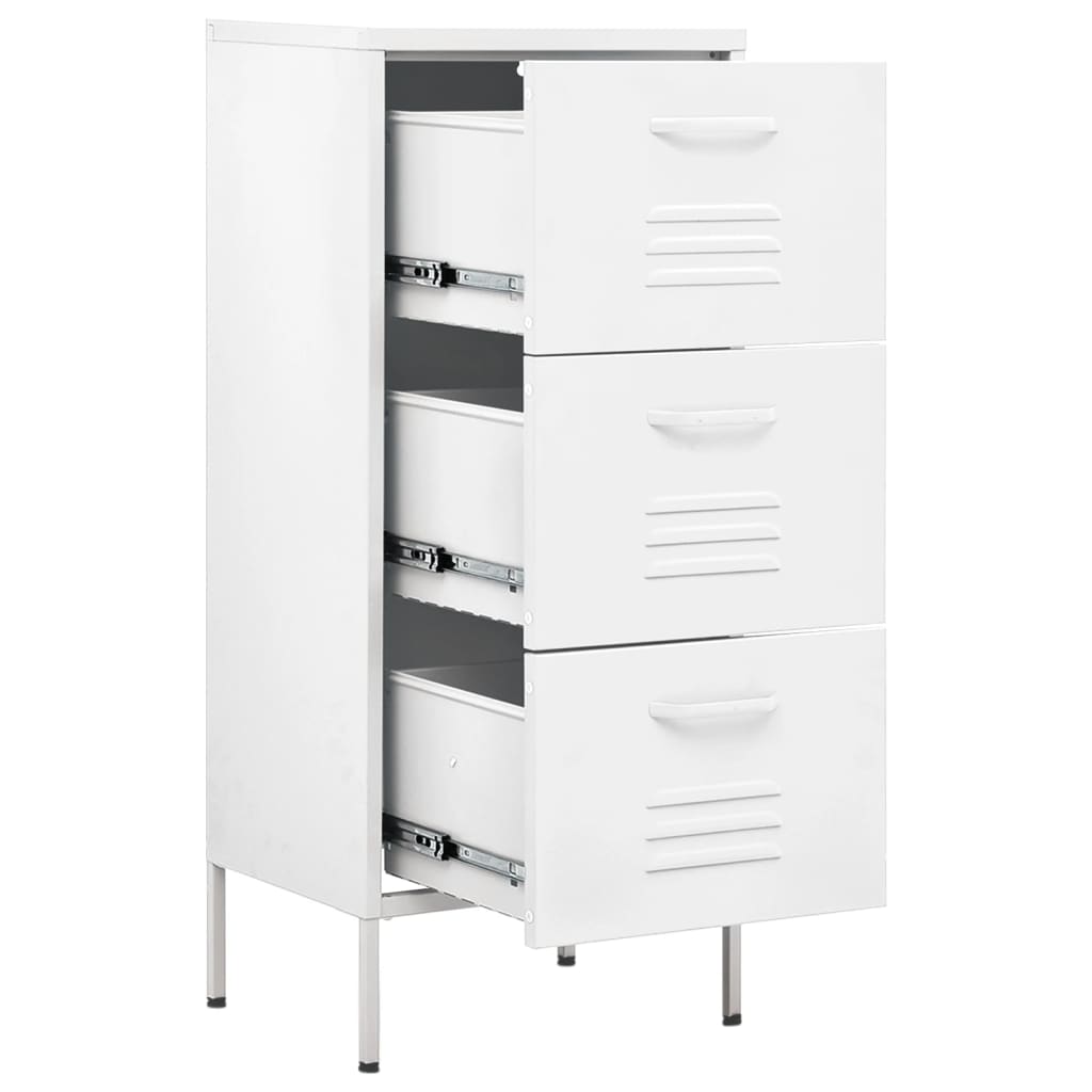 Armoire de rangement Blanc 42,5x35x101,5 cm Acier - XIOS
