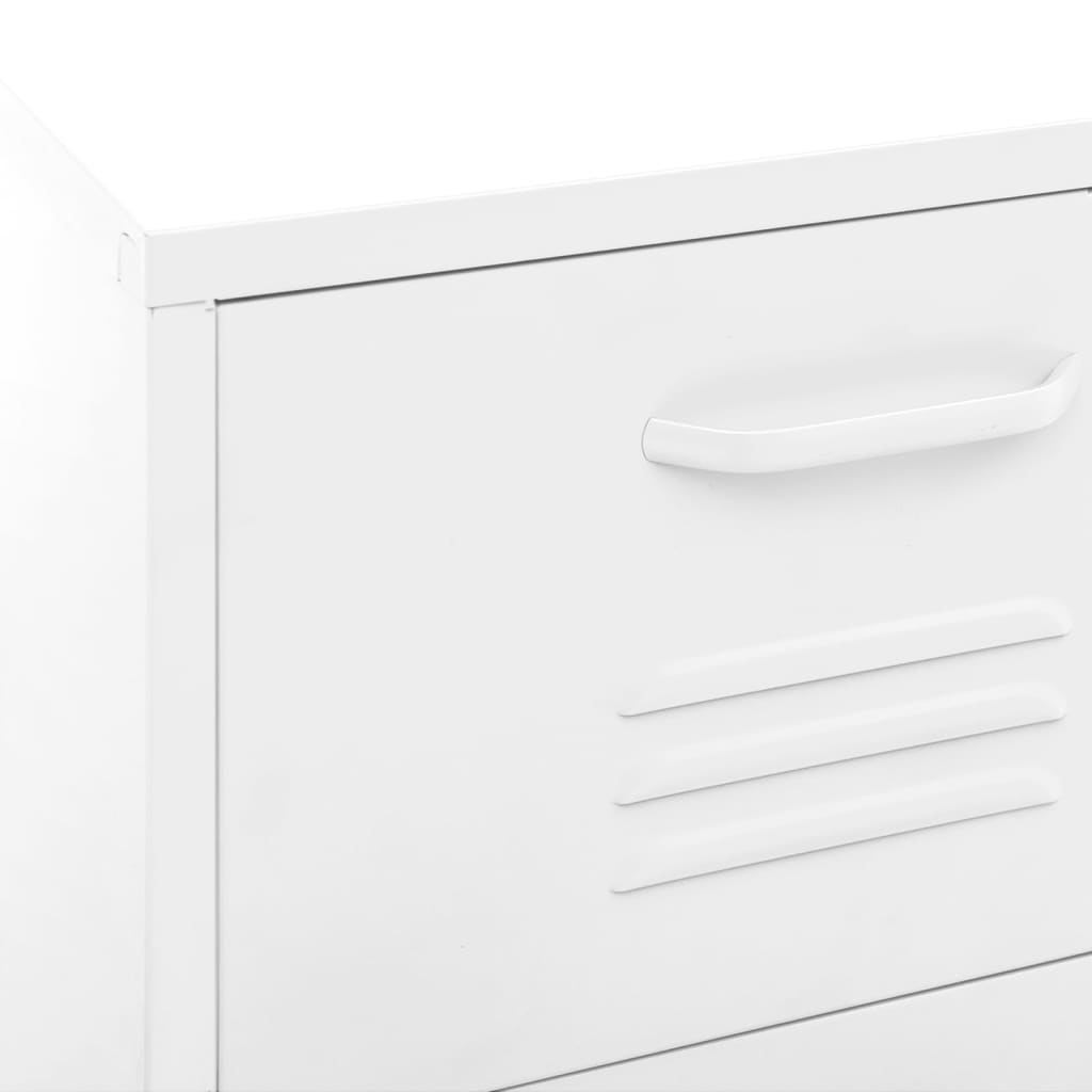 Armoire de rangement Blanc 42,5x35x101,5 cm Acier - XIOS