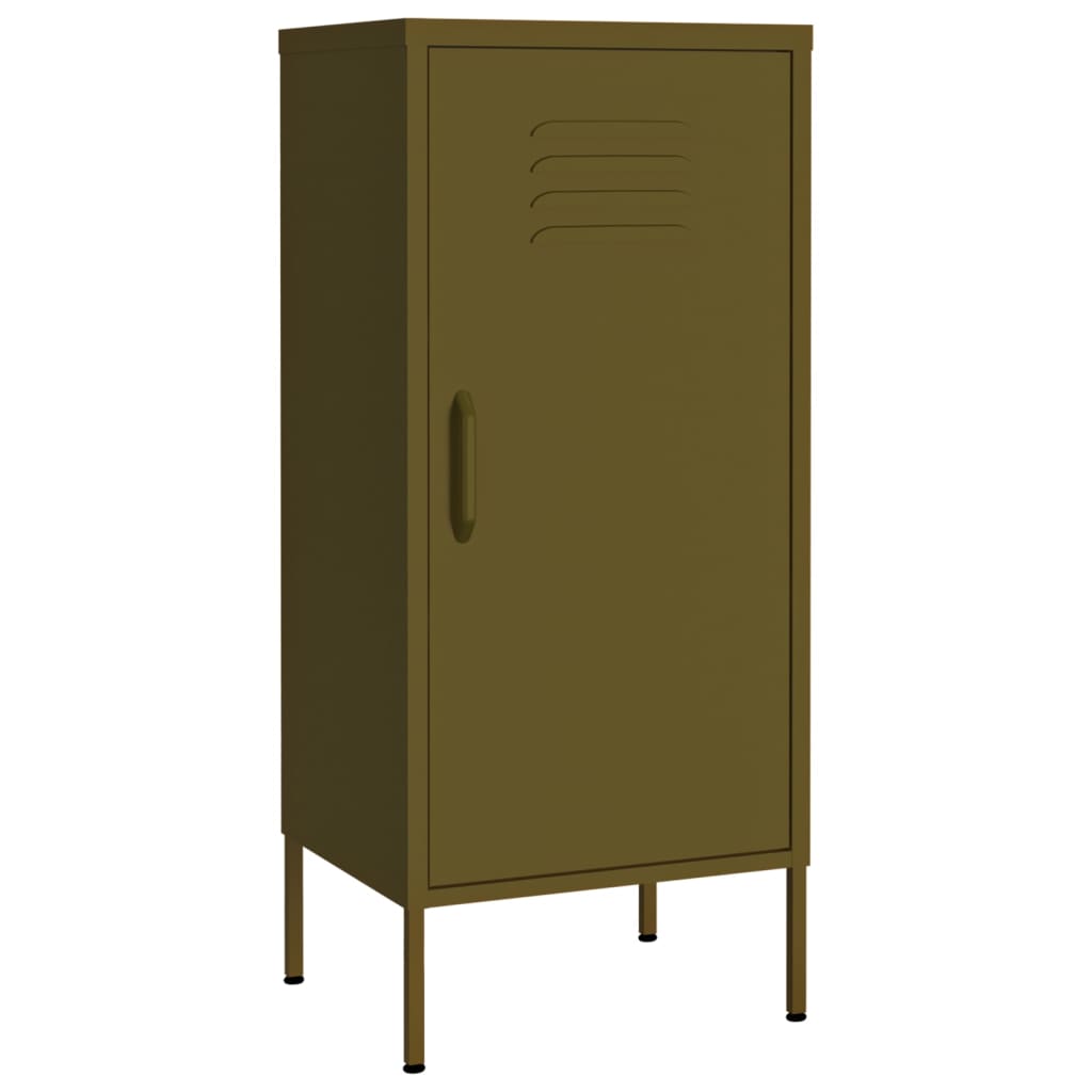 Armoire de rangement Vert olive 42,5x35x101,5 cm Acier - XIOS