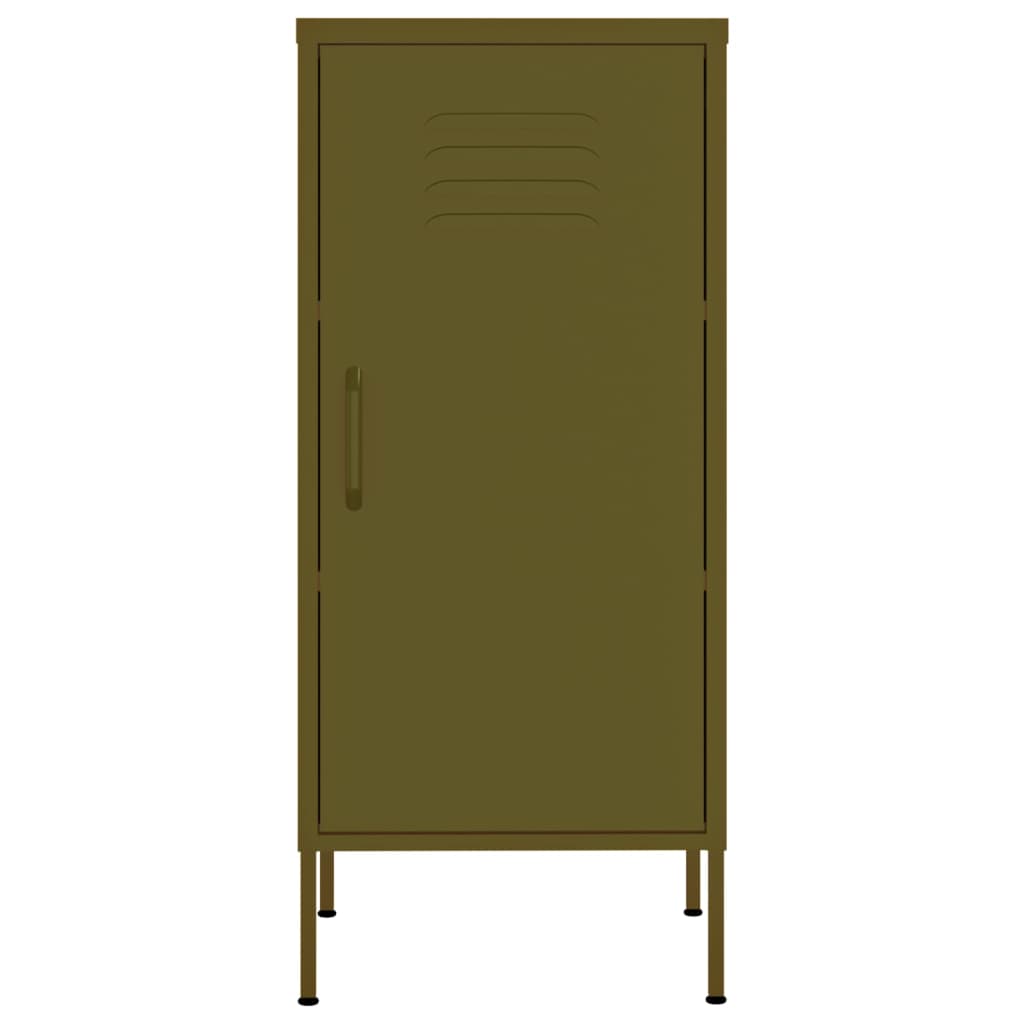 Armoire de rangement Vert olive 42,5x35x101,5 cm Acier - XIOS