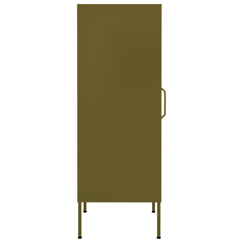 Armoire de rangement Vert olive 42,5x35x101,5 cm Acier - XIOS