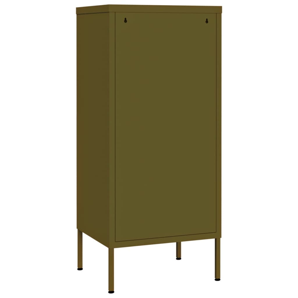 Armoire de rangement Vert olive 42,5x35x101,5 cm Acier - XIOS
