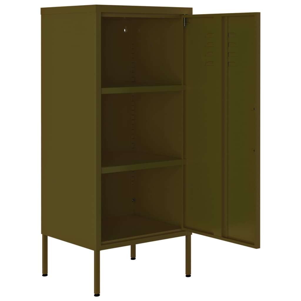 Armoire de rangement Vert olive 42,5x35x101,5 cm Acier - XIOS