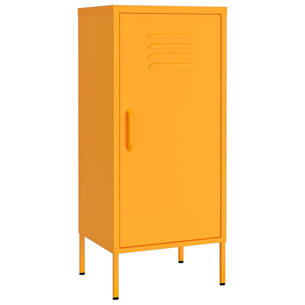 Armoire de rangement Jaune moutarde 42,5x35x101,5 cm Acier - XIOS