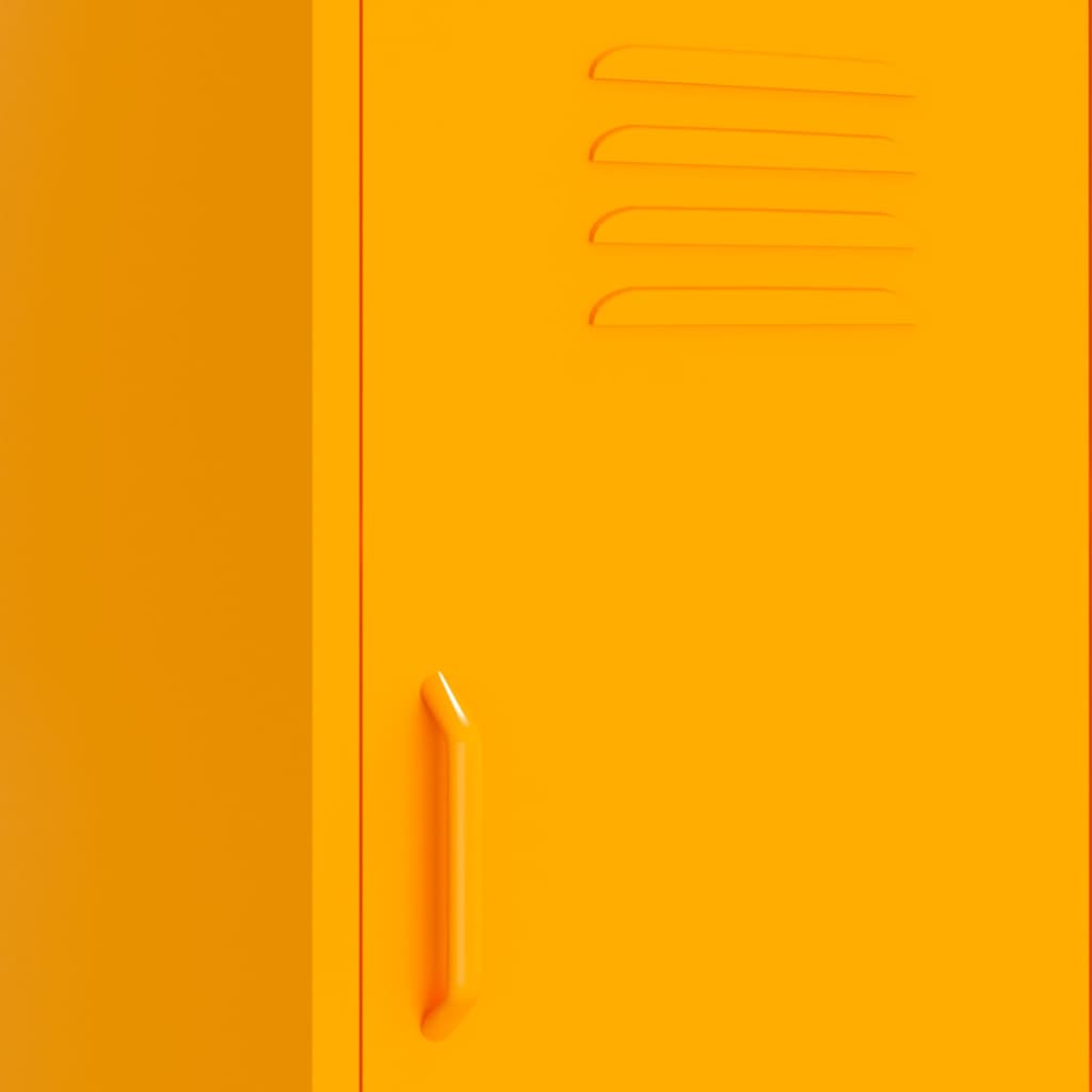Armoire de rangement Jaune moutarde 42,5x35x101,5 cm Acier - XIOS