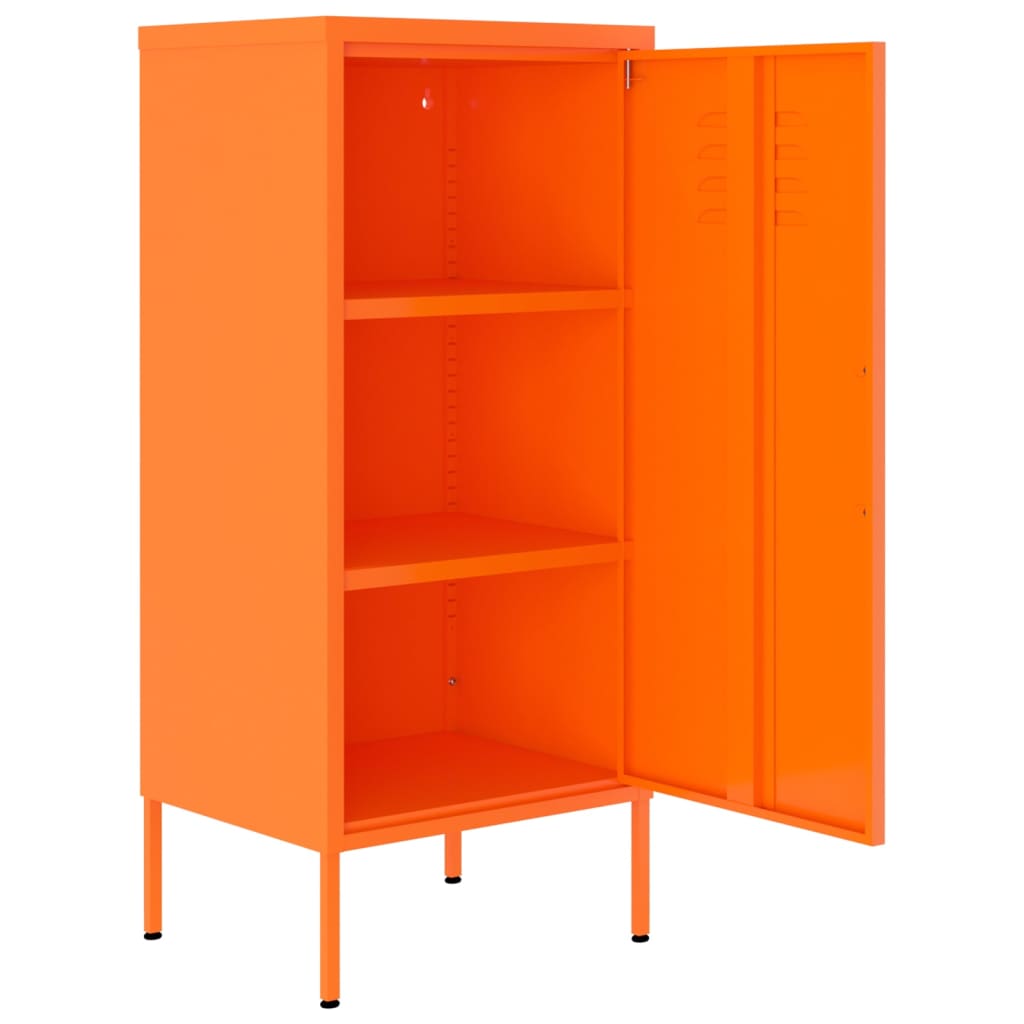 Armoire de rangement Orange 42,5x35x101,5 cm Acier - XIOS
