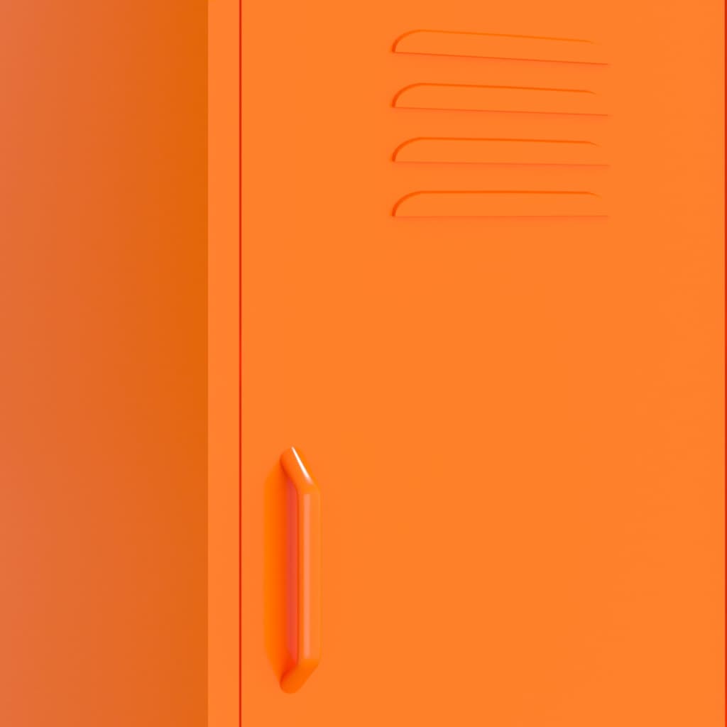 Armoire de rangement Orange 42,5x35x101,5 cm Acier - XIOS