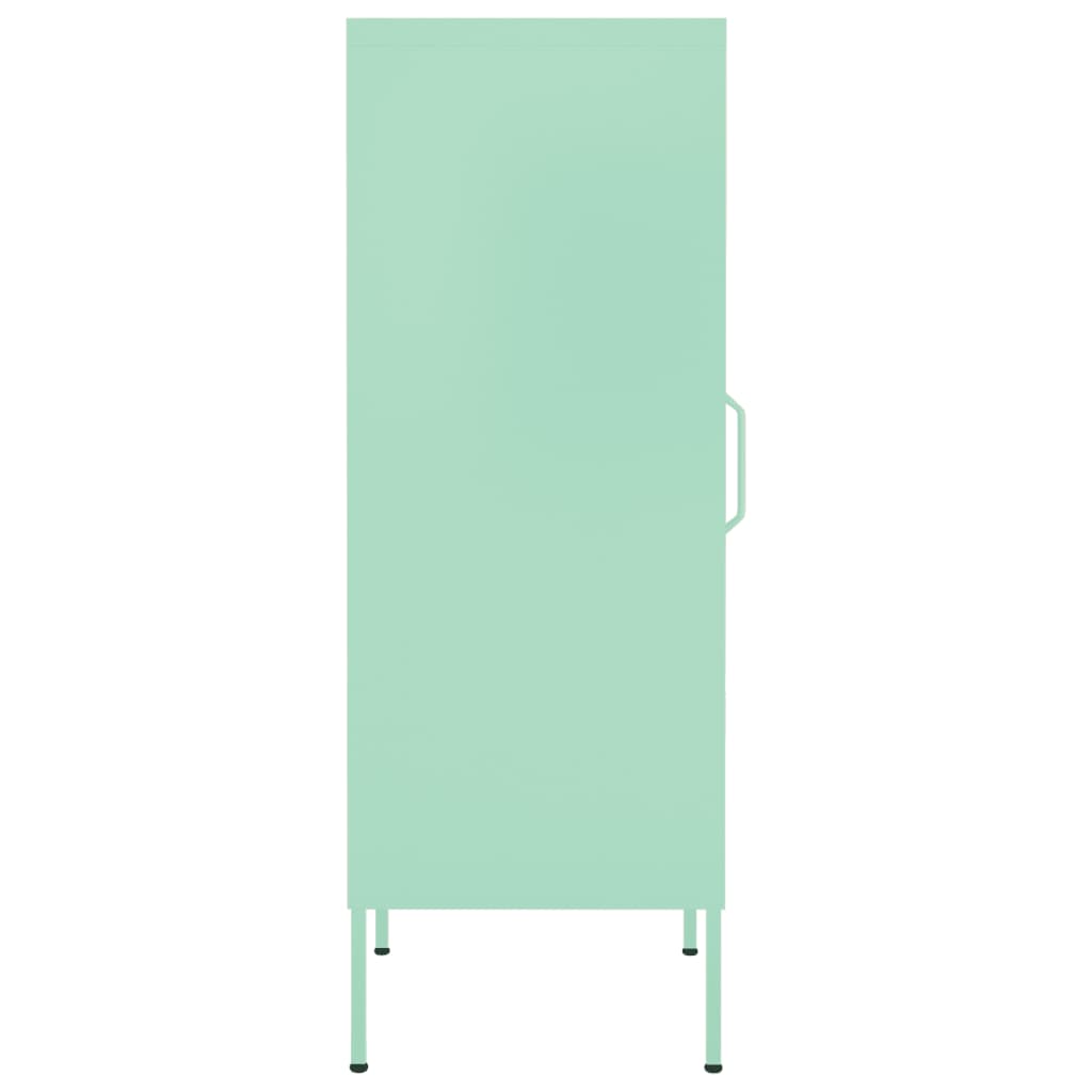 Armoire de rangement Vert menthe 42,5x35x101,5 cm Acier - XIOS
