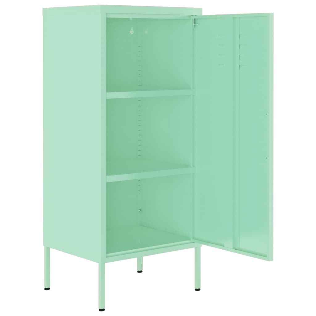 Armoire de rangement Vert menthe 42,5x35x101,5 cm Acier - XIOS
